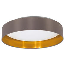  31625A - 1x18W LED Ceiling Light w / Cappucino & Gold Finsh & White Plastic Diffuser