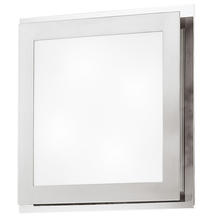 Eglo 82218A - 4x40W Wall/Ceiling Light w/ Matte Nickel & Chrome Finish & Satin Glass