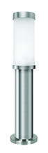 Eglo 86248A - 1x40W Outdoor Path Light With Matte Nickel Finish & Opal Frosted Glass