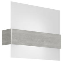  86997A - 1x100W Wall Light With Matte Nickel Finish & Satin Glass