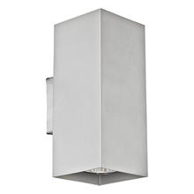  87019A - 2x50W Wall Light With Aluminum Finish