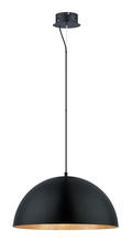  94228A - 1x22.5W LED Pendant With Black & Gold Finish