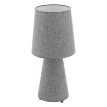  97132A - Capara - Table Lamp Grey Fabric