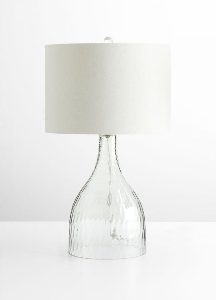 One Light Clear Table Lamp