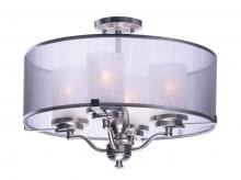  24550SSSN - Lucid 4-Light Semi-Flush Mount