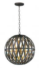  35054BZGTGLD - Weave 1-Light LED Pendant