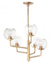  38415CLNAB - Branch 5-Light Up Chandelier