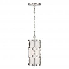  2260-PN - Libby Langdon for Crystorama Jennings 1 Light Polished Nickel Mini Pendant