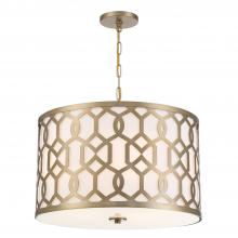  2266-AG - Libby Langdon for Crystorama Jennings 5 Light Aged Brass Chandelier