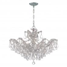  4439-CH-CL-MWP - Maria Theresa 6 Light Hand Cut Crystal Polished Chrome Chandelier