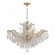  4439-GD-CL-MWP - Maria Theresa 6 Light Hand Cut Crystal Gold Chandelier