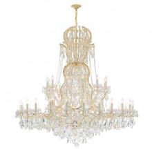  4460-GD-CL-MWP - Maria Theresa 37 Light Hand Cut Crystal Gold Chandelier