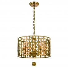  545-GA - Layla 5 Light Antique Gold Chandelier