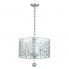  545-SA - Layla 5 Light Antique Silver Chandelier