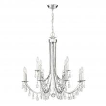  8829-CH-CL-S - Bridgehampton 12 Light Swarovski Strass Crystal Polished Chrome Chandelier