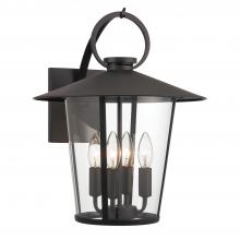 AND-9202-CL-MK - Andover 4 Light Matte Black Outdoor Sconce