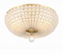  BLA-10660-GA - Bella 3 Light Antique Gold Semi Flush Mount