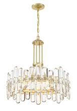  BOL-8888-AG - Bolton 8 Light Aged Brass Chandelier