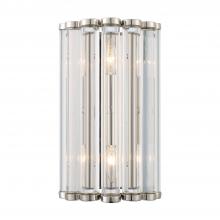  ELL-B3002-PN - Libby Langdon for Crystorama Elliot 2 Light Polished Nickel Sconce