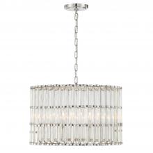  ELL-B3006-PN - Libby Langdon for Crystorama Elliot 6 Light Polished Nickel Chandelier