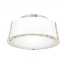  FUL-903-PN - Fulton 2 Light Polished Nickel Semi Flush Mount