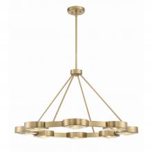  ORS-738-MG - Orson 8 Light Modern Gold Chandelier