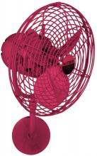  MP-RED-MTL - Michelle Parede vintage style wall fan in Rubi (Red) finish.