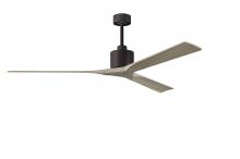 Matthews Fan Company NKXL-TB-GA-72 - Nan XL 6-speed ceiling fan in Matte White finish with 72” solid gray ash tone wood blades