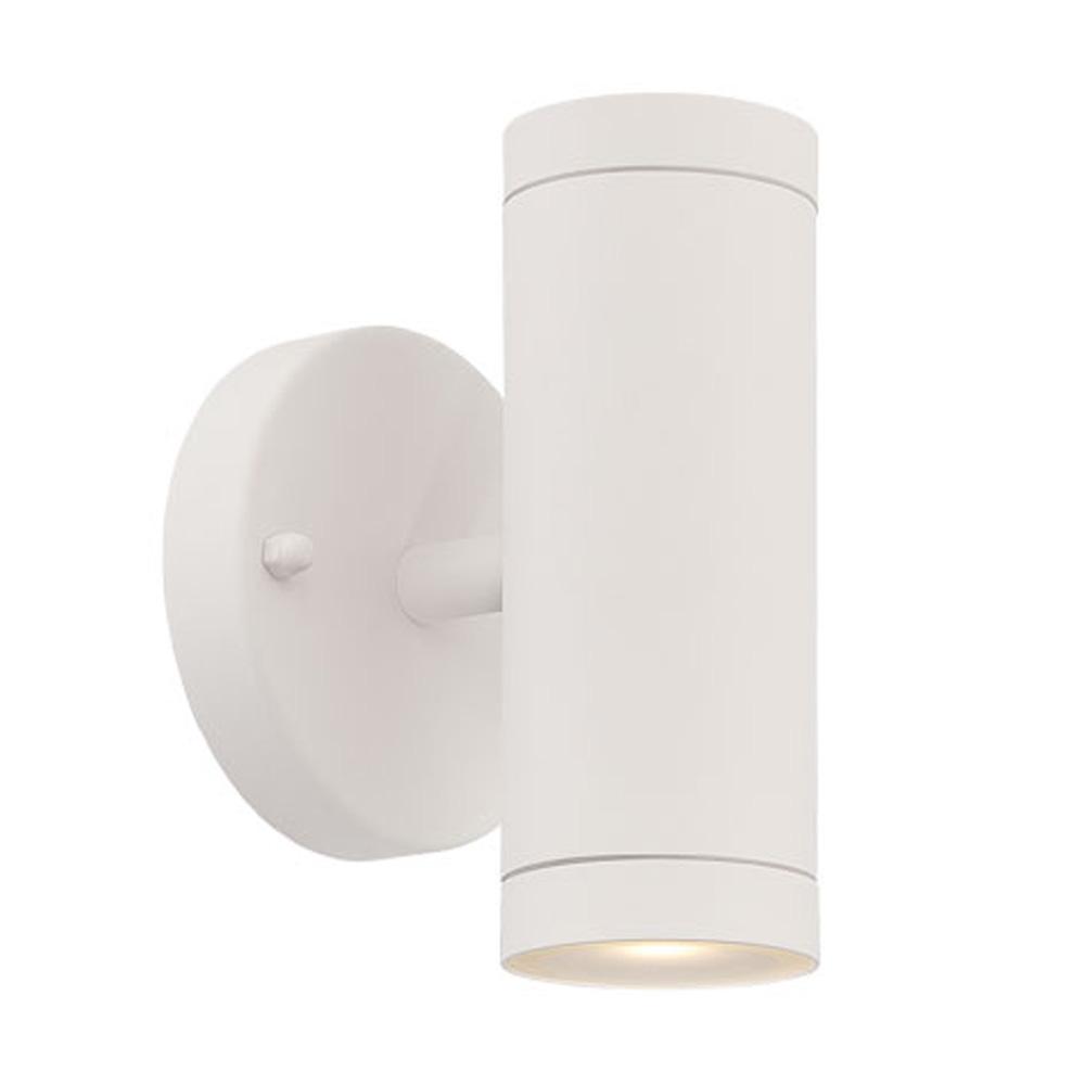 LED Wall Sconces Collection  Wall-Mount 2-Light Outdoor White Light Fixture