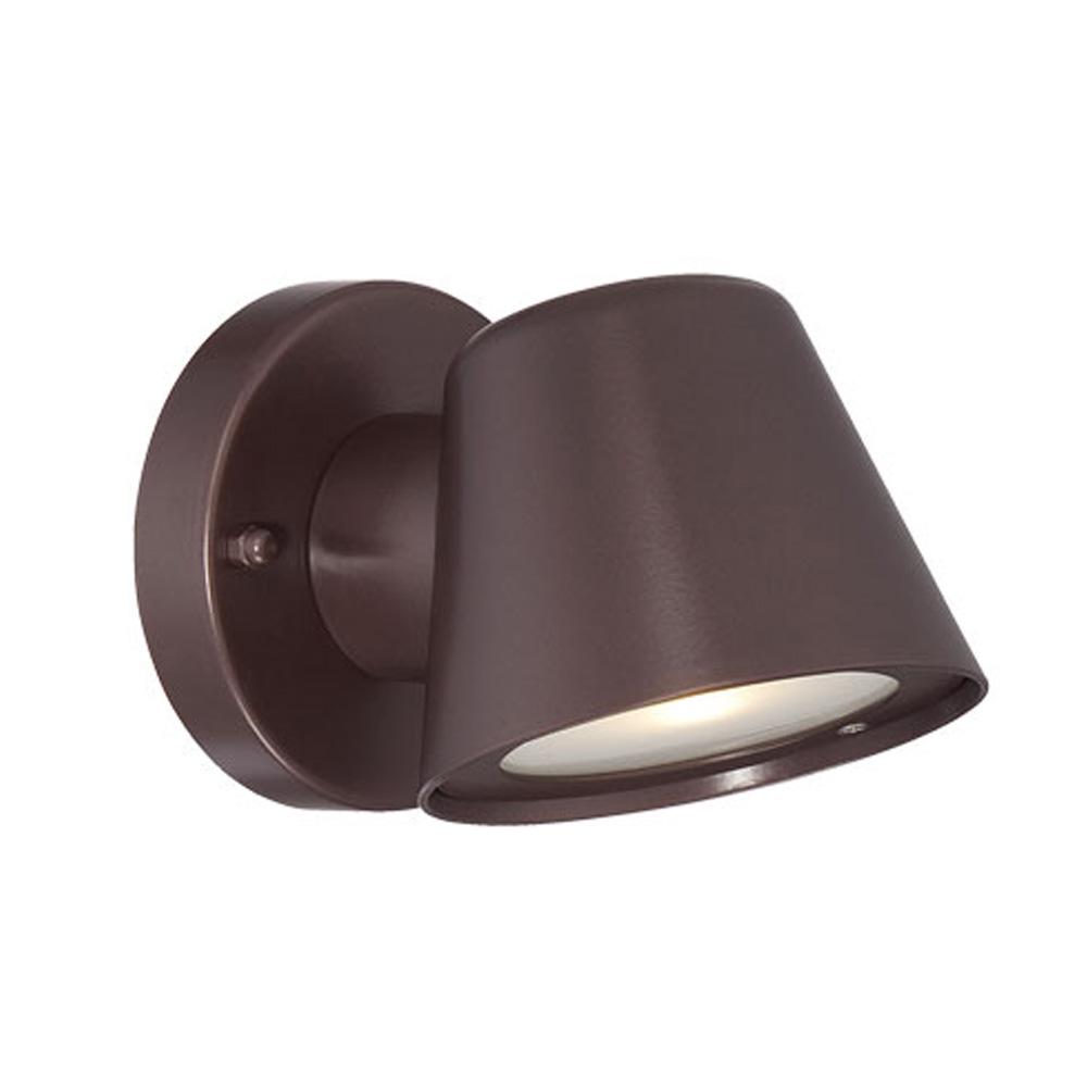 LED Wall Sconces Collection  Wall-Mount 1-Light Outdoor Architectural Bronze Light Fixture