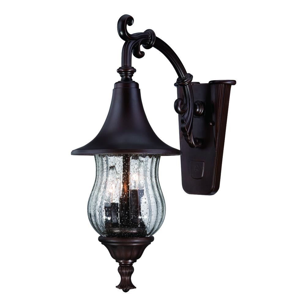 Del Rio Collection Wall-Mount 3-Light Outdoor Architectural Bronze Light Fixture