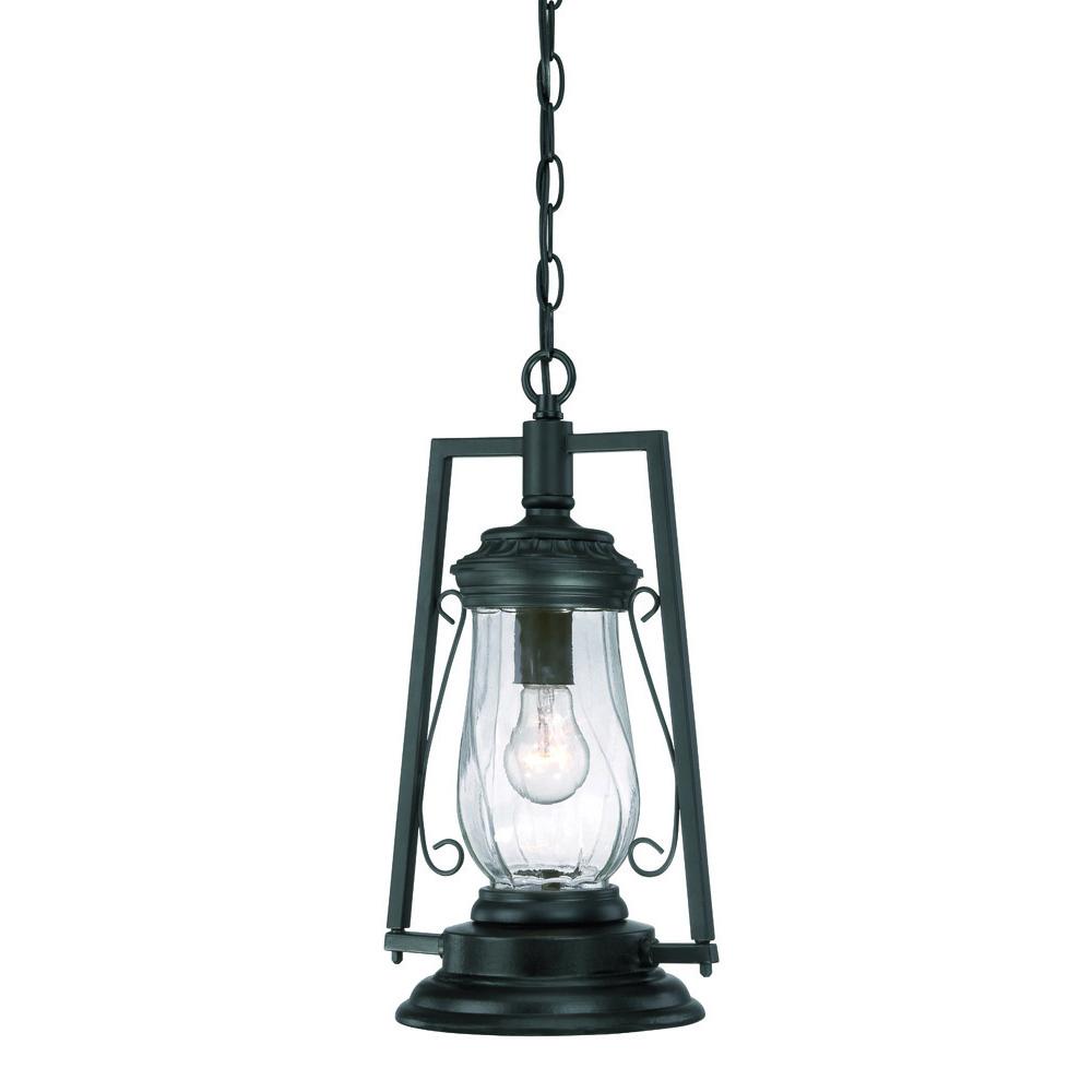 Kero Collection Hanging Lantern 1-Light Outdoor Matte Black Light Fixture
