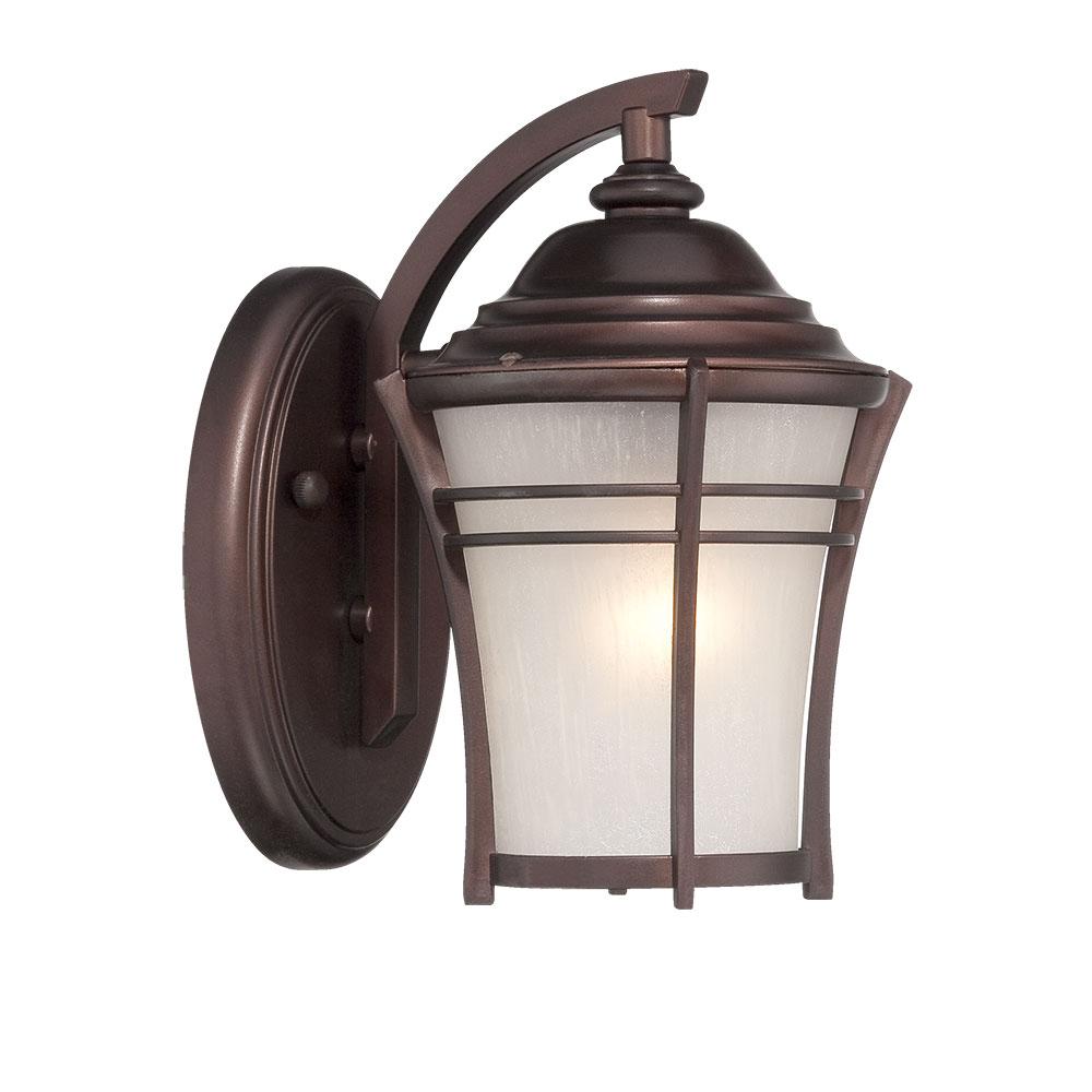 Vero Collection Wall Lantern 1-Light Outdoor Architectural Bronze Light Fixture
