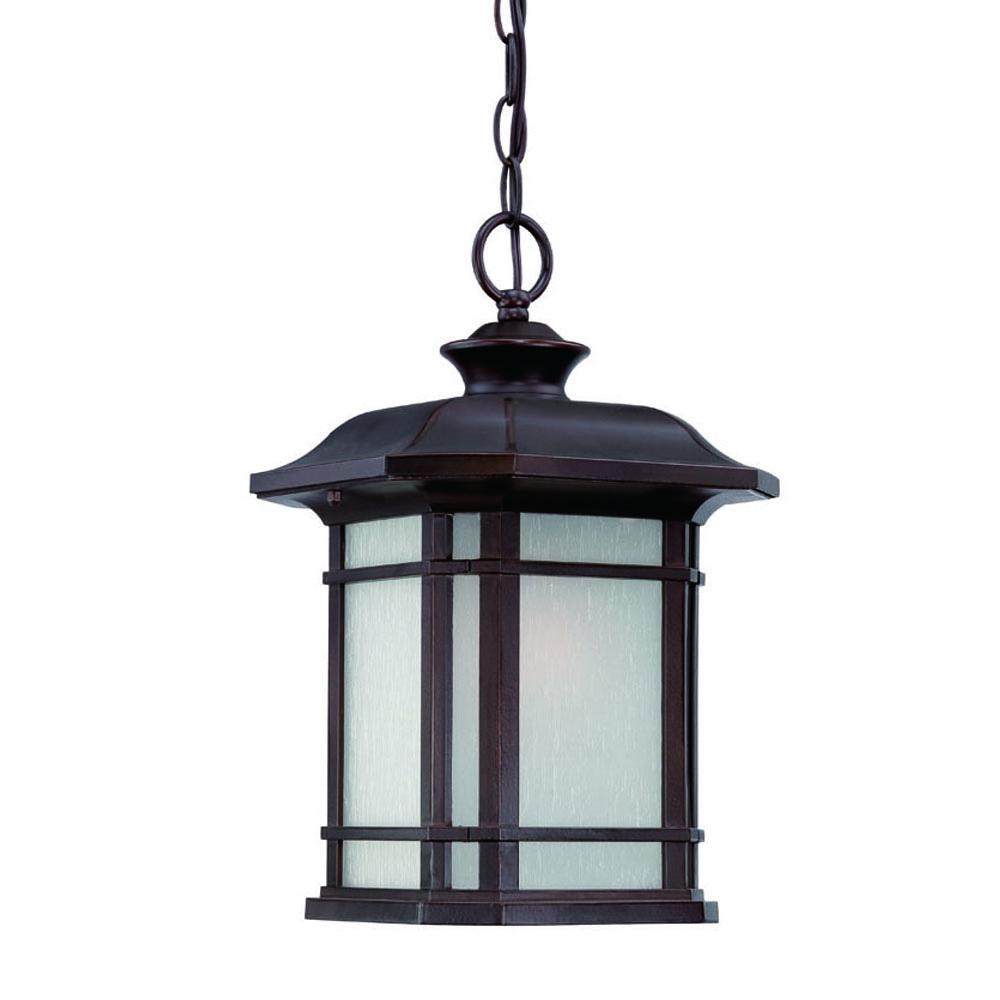 Somerset Collection Hanging Lantern 1-Light Outdoor Architectural Bronze Light Fixture
