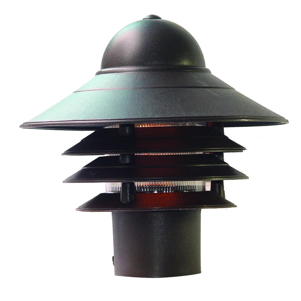 Mariner Collection Post-Mount 1-Light Outdoor Architectural Bronze Light Fixture