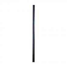  3588BK - Commercial Grade Direct-Burial Post Collection Black 8 ft. Smooth Extruded Aluminum Lamp Post