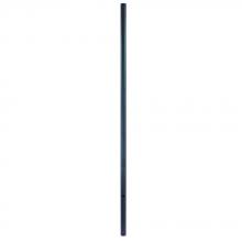  3590BK - Commercial Grade Direct-Burial Post Collection Black 10 ft. Smooth Extruded Aluminum Lamp Post