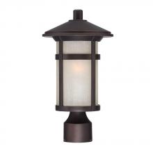  39107ABZ - Phoenix Collection Post Lantern 1-Light Outdoor Architectural Bronze Light Fixture