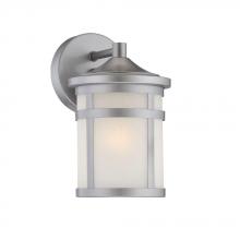  4714BS - Austin Collection Wall-Mount 1-Light Outdoor Brushed Silver Light Fixture