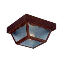  4901BW - Builder's Choice Collection Ceiling-Mount 1-Light Outdoor Burled Walnut Light Fixture