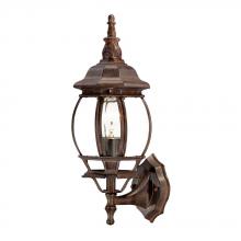  5051BW - Chateau Collection Wall-Mount 1-Light Outdoor Burled Walnut Light Fixture