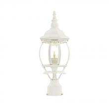  5057TW - Chateau Collection Post-Mount 1-Light Outdoor Textured White Light Fixture
