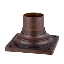  5999BW - Pier Mount Adapters Collection Outdoor Burled Walnut Pier Mount
