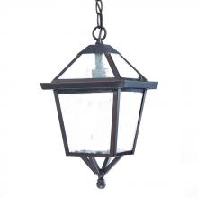  7616ABZ - Bay Street Collection Hanging Lantern 1-Light Outdoor Architectural Bronze Light Fixture
