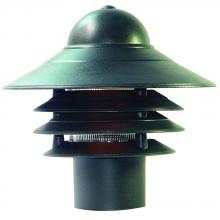 87BK - Mariner Collection Post-Mount 1-Light Outdoor Matte Black Light Fixture
