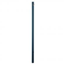  95-320BK - Direct-Burial Lamp Posts Collection 7 ft. Matte Black Smooth with Photocell Lamp Post