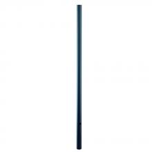  95BK - Direct-Burial Lamp Posts Collection 7 ft. Matte Black Smooth Lamp Post