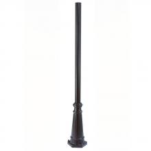  C6ABZ - Surface Mount Posts Collection 6 ft. Fluted Outdoor Architectural Bronze Light Post
