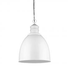  IN11170WH - Colby Indoor 1-Light Pendant W/Metal Shade In White