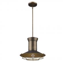  IN21166TC - Newport Indoor 1-Light Pendant W/Louver In Tin Coated Finish